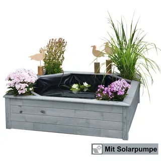 Promadino Hochteich grau 144 x 144 x 40 cm