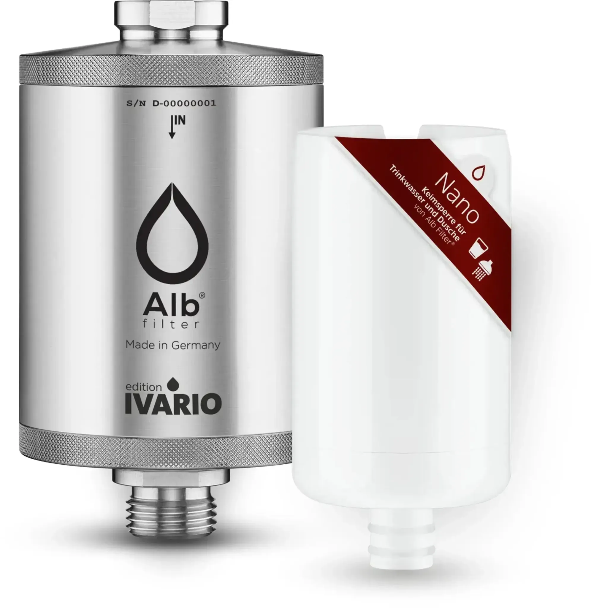 IVARIO x Alb Filter Duschwasserfilter Nano