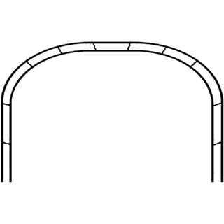 Rosenbogen Metall Stabil Gartenbogen aus Pulverbeschichtetem Stahl Wetterfeste mit Rankhilfe Spalier für Kletterpflanzen und Rosen 350 cm Breit