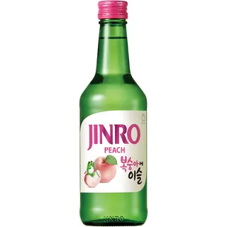 JINRO Soju, Flavoured Jinro Peach, Koreanisches alkoholisches Getränk mit Pfirsichgeschmack, 13% vol, 1 x 350ml