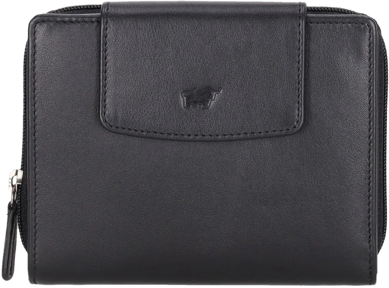 Braun Büffel Hochkantbörse Damen Nappa RFID RV M 8CS schwarz