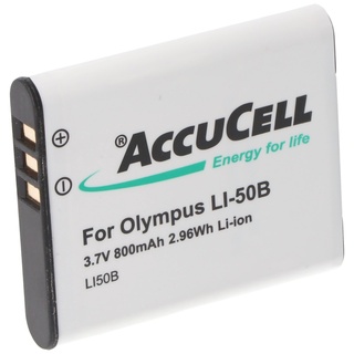 AccuCell Akku passend für Olympus LI-50B Akkutyp D-Li92, DB-100, VW-VBX090, Sony NP-150