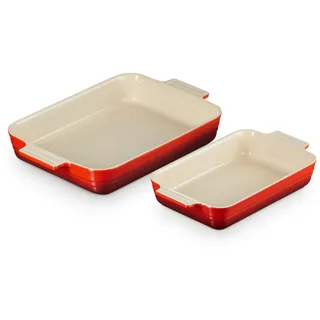 Le Creuset Auflaufform Klassik rechteckig 2er-Set 25/32 cm,