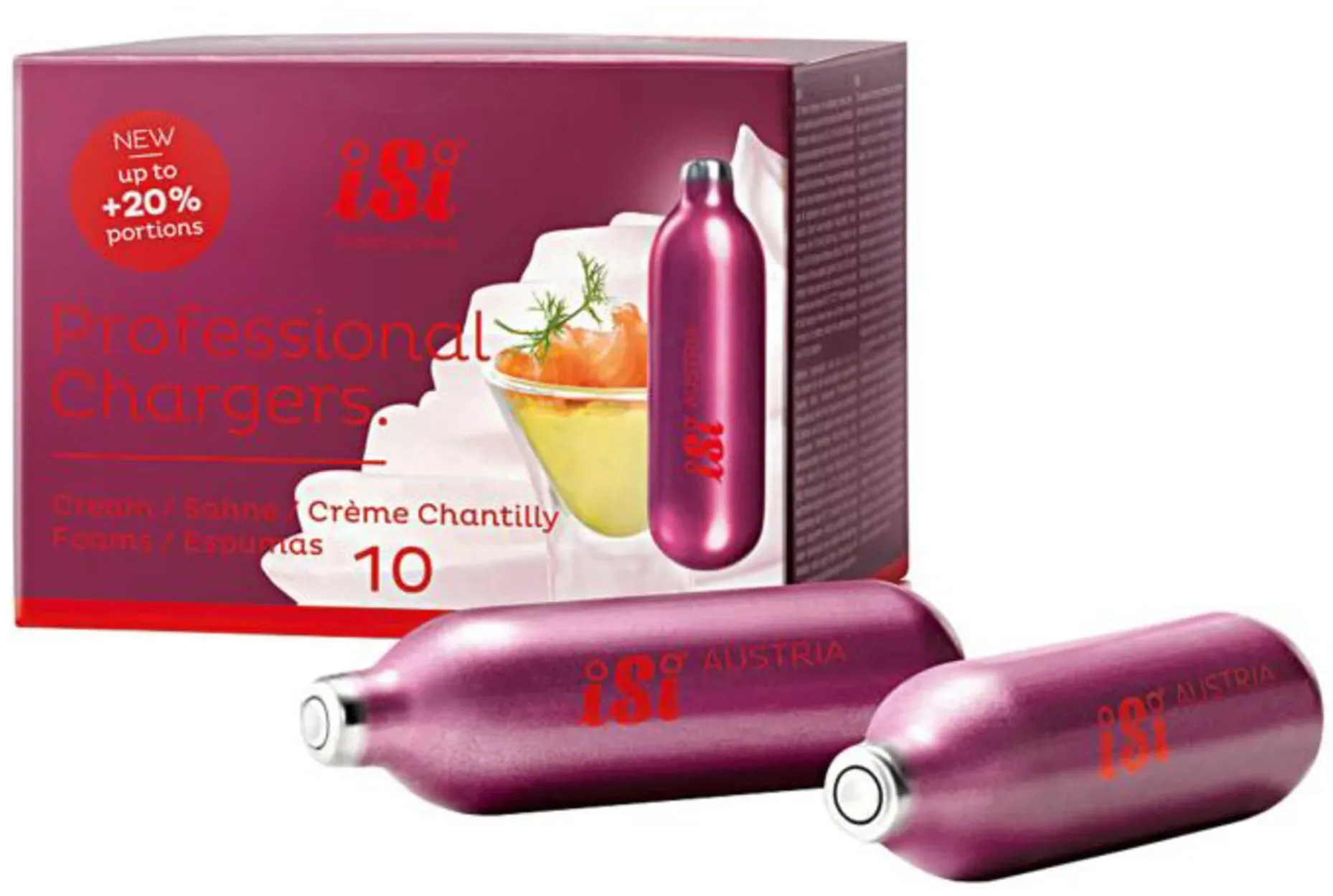iSi Professional Chargers Sahnekapseln 10 St.