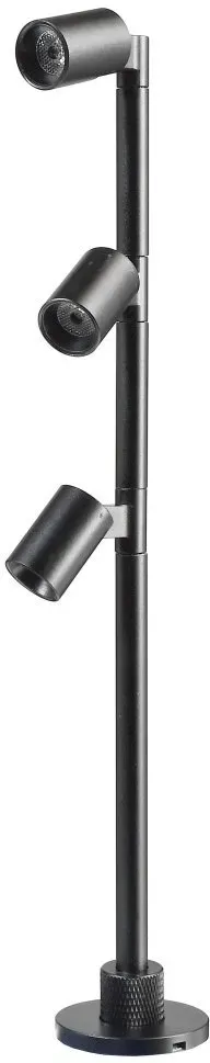 Deko-Light Vitrinenleuchte Herculis Triple 250mm 3W 4000K Schwarz