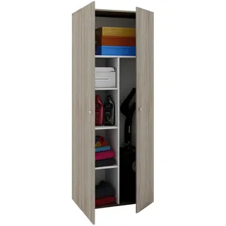 VCM Mehrzweckschrank Vandol ca. 70x178x40 cm Eichefarben