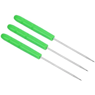 PATIKIL 3Pack Badminton Schlägersaiten Ahle Tennisschläger Schlägersaite Gerade Ahlen Richtwerkzeug Grün