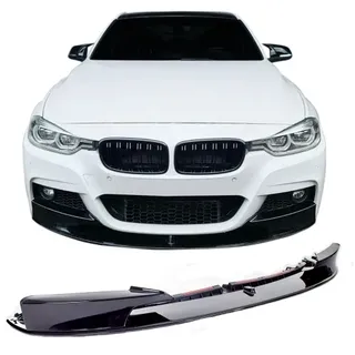 Frontspoiler Frontspoilerlippe Frontflap Spoiler Splitter schwarz glänzend+ABE+ passend für F30, F31, 10/2011-2019 passend für BMW F30, F31, 10/2011-2019  (nur für M-Paket)