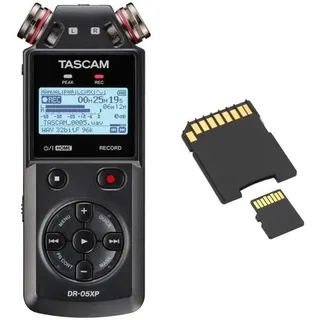 Tascam Audio-Recorder DR-05XP mit SD-Karte - schwarz