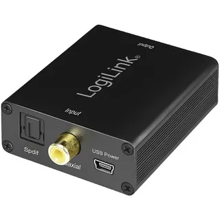 Logilink CA0101 Toslink / Cinch / Klinke Audio Adapter Schwarz