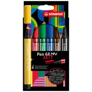 Stabilo Pen 68 MAX ARTY wallet of 6