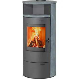 THERMIA Kaminofen München V3 gussgrau Speckstein