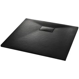 vidaXL Duschwanne SMC Schwarz 90×80 cm