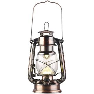 Lunartec Ultra helle LED-Sturmlampe, Batterie, 200lm, 3W, warmweiß, bronze