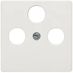 Siemens 5TG2548-2 DELTA i-system Abdeckplatte für TV/RF/SAT 3-Loch, titanweiß 5TG25482