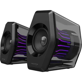 Edifier G2000 Pro 2.0 RGB Gaming-Lautsprecher mit 64W Leistung, 270° TempoFlowTM Light Sync, Virtual 7.1 Surround Sound - Bluetooth 5.4/USB-C/AUX für PC, PS5 (Schwarz)