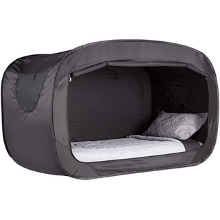 WLDOCA Pop Up Bettzelt für Erwachsene Oder Kinder, Faltbare Atmungsaktive Betttunnel Betthimmel, Büro des Wohnsitzes Verdunkelungs Schlafzelt Dream Tent 200cm*100cm*120cm