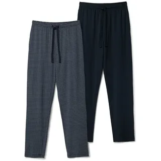 Tchibo - 2 Pyjamahosen - Herren - Gr. L - dunkelblau/kariert