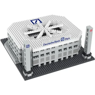 FOCO Offizielles Lizenzprodukt Eintracht Frankfurt Deutsche Bank Park Waldstadion BRXLZ-Steine 3D-Mini-Fußballstadion BAU-Set