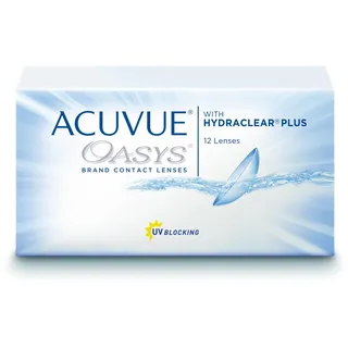 Acuvue Johnson – Johnson Acuvue Oasys (12er Packung) 2-Wochen-Linsen (-10 dpt & BC 8.4) mit UV-Schutz