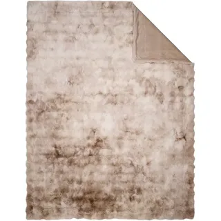 IBENA Kuscheldecke Bubble 150 x 200 cm Polyester Beige