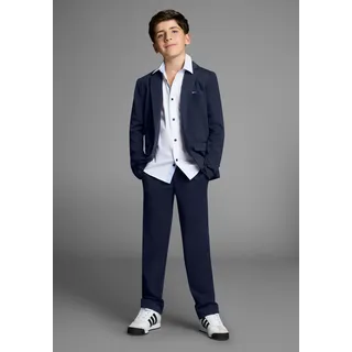 Bruno Banani Anzug 2tlg. Jersey Anzug für Jungen (Set, 2-tlg., Sakko & Hose) Für jeden Anlass passend. Eleganter Jersey Anzug für TEENS blau 128