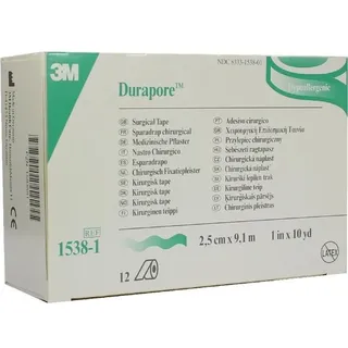 solventum germany gmbh Durapore Silkpflaster 9,1 m x 2,5 cm 12 St.