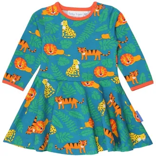 Toby Tiger Skater Kleid mit Raubkatzen Print in grün | Gr.: 86