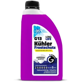 gamix Hochwertige Autochemikalien | Kühlerfrostschutz G13 Kühlflüssigkeit 5 Jahre bis -35°C | Gebrauchsfertig Kühlmittel Auto | 1L