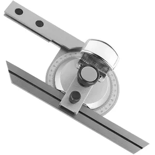 Universal-Winkelmesser Winkelmesser Karbonstahl 360-Grad-Stahl Universal-Winkelmesser Winkelsucher Messlineal mit Lupe