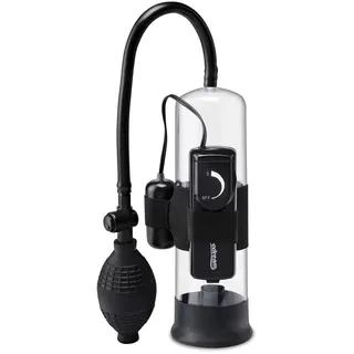 Penispumpe „Beginner’s Vibrating Pump“, mit Multispeed-Vibration, transparent
