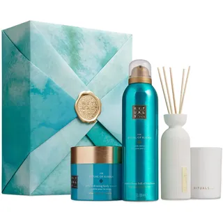 Gift Set L 2023 Duschschaum 200 ml + Body Cream 200 ml + Mini-Duftstäbchen 70 ml + Duftkerze 140 g