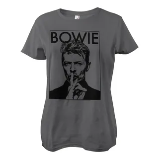 David Bowie Shirt "Silence Girly Tee" in Grau | Gr.: XL