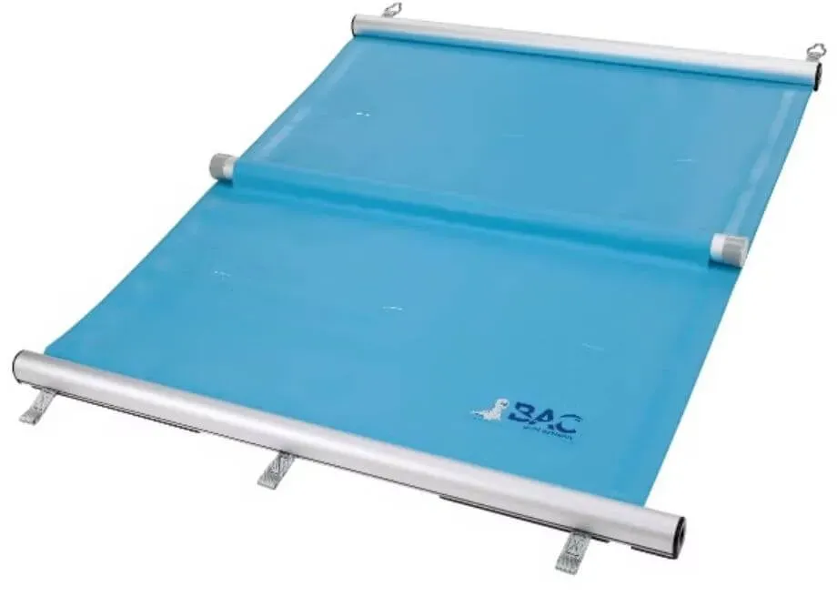 BAC Rollschutz Multiversal Schwimmbad Sicherheitsabdeckung per m2,Farbe: anthrazitgrau