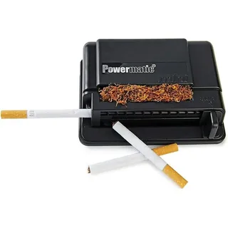 MM 16940 Powermatic Mini Handstopfmaschine Zigarettenstopf-Maschine, Kunststoff, schwarz, 10 x 10 x 5 cm