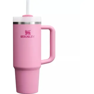 STANLEY Quencher H2.0 FlowState-Trinkbecher, vakuumisoliert, aus Edelstahl, mit Deckel und Trinkhalm, für Wasser, Eistee oder Kaffee, Dunkelviolett (Peony), 1183 ml