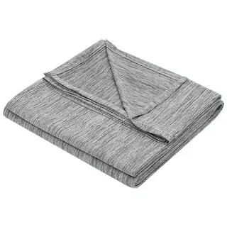 Woltu Sommerdecke Selbstkühlende Decke Mikrofaser Arc-Chill, Kühldecke mit Q-Max>0.45, Kühl und Hautfreundlich, weiche Sofadecke Reisedecke 150 x 200cm Grau