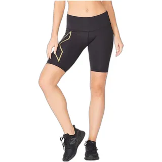 2XU Light Speed Mid-Rise Compression Shorts Damen schwarz L 2022 Laufhosen