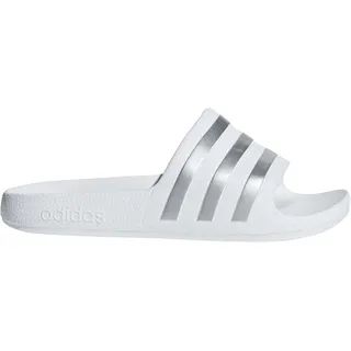 Adilette Aqua Slides Kids RUTSCHEN, Cloud White/Silver Met/Cloud White, 30