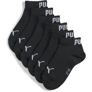 Puma Unisex Kids Quarter Recycled Cotton Sock, Black, 31/34 (3er Pack)