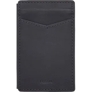 Fossil Leder Kartenetui Phone CC With Snap Midnight Navy blau pink - Blau/Rosa