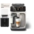PHILIPS Kaffeevollautomat "EP5547/90 5500 Series, 20 Kaffeespezialitäten (heiß oder eisgekühlt)", weiß (chrom, weiß), B:24,6cm H:37,1cm T:43,3cm, Kaffeevollautomaten, LatteGo-Milchsystem, SilentBrew Technologie, Topseller