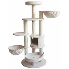 Kratzbaum FIDA small Cream-leinenoptik 58 x 58 x 141 cm