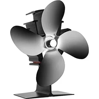 Holzofenventilator, 40 °c Startgeräuscharmer Betrieb, 4-flügeliger Ofenventilator wird durch Wärme betrieben, Ecofan für Holzofen, Kamin