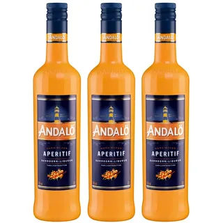 Andalö (3 x 0,7 L) – Nordischer Aperitif mit fruchtig-frischer Note – Genuss als Spritz mit Prosecco, als Longdrink und Cocktail Basis oder pur – sommerlicher Frucht Likör - 15% Vol.