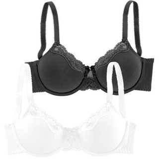 PETITE FLEUR Bügel-BH Damen schwarz+weiß Gr.95C