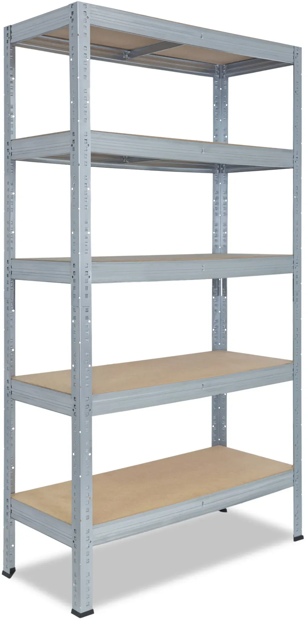shelfplaza PRO 180x130x40 cm Schwerlastregal in verzinkt mit 5 Böden und 175 kg Traglast pro Boden