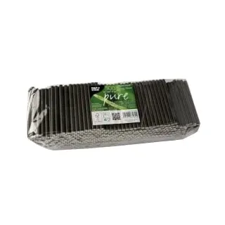 Papstar Cocktail-Strohhalme pure schwarz