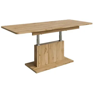 designimpex DC-1 Couchtisch ausziehbar höhenverstellbar 126/168cm in Eiche Wotan modern vielseitig Wohnzimmertisch Esstisch Beistelltisch Sofatisch platzsparend hochwertig Wohnzimmer Coffee Table