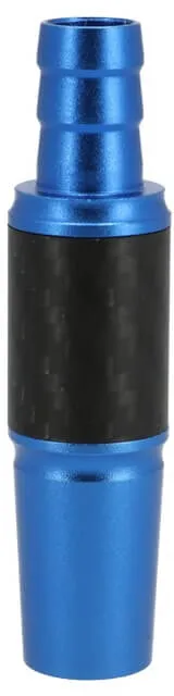 INVI Schlauchanschluss Alu-Carbon 18/8er | Blau